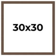 thumbnail image 1 of 30x30 Frame Brown Farmhouse Solid Wood Picture Frame Width 1.5 Inches | Interior Frame Depth 0.5, 1 of 8