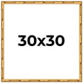thumbnail image 1 of 30x30 Frame Gold Bamboo Solid Wood Picture Frame | 1 Inch Moulding Width | Interior Frame Depth, 1 of 8