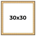 thumbnail image 1 of 30x30 Frame Gold Plein Aire Solid Wood Picture Frame Width 2 Inches | Interior Frame Depth 0.5, 1 of 8