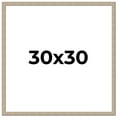 thumbnail image 1 of 30x30 Frame Grey Solid Wood Picture Frame Width 1 Inches | Interior Frame Depth 0.5 Inches |, 1 of 8