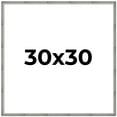 thumbnail image 1 of 30x30 Frame Silver Picture Frame - Modern Photo Frame Includes UV Acrylic Shatter Guard Front, Acid, 1 of 8
