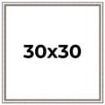 thumbnail image 1 of 30x30 Frame Silver Real Wood Picture Frame Width 1.25 Inches | Interior Frame Depth 0.5 Inches |, 1 of 8