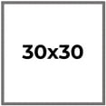 thumbnail image 1 of 30x30 Frame Slate Blue Distressed Rustic Solid Wood Picture Frame | 0.75 Inch Moulding Width |, 1 of 8
