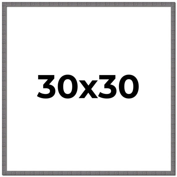 30x30 Frame Slate Blue Distressed Rustic Solid Wood Picture Frame | 0.75 Inch Moulding Width |