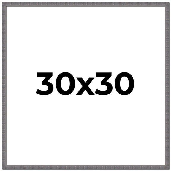 30x30 Frame Slate Blue Distressed Rustic Solid Wood Picture Frame | 0.75 Inch Moulding Width |