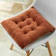 thumbnail image 1 of 30x30 Inch Suede Chair Seat Cushion with Non-Slip Strap for Office Desk Chair Stool, Set of 1, 1 of 5