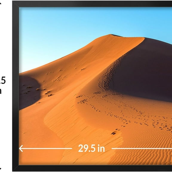 30x30 Picture Frame for Wall Display, 30x30 Black Photo Frame with HD Plexiglas, 30 x 30 Diamond Painting Frame 1 Pack, Display Frame for Vertical or Horizontal, Classic Collection