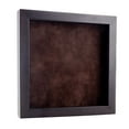 thumbnail image 1 of 30x30 Shadow Box Frame Walnut Wood | With a 3/4" Usable Display Depth | Includes a Brown Real Suede, 1 of 5