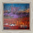 thumbnail image 1 of 30x30 Weathered White Picture Frame - UV Acrylic, Foam Board Backing, Hanging Hardware, 1 of 7