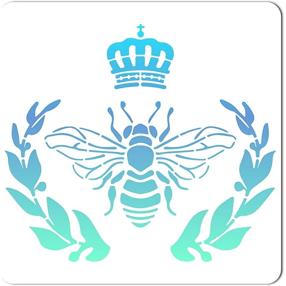 30x30CM Bees Pattern Templates Drawing Painting Stencils Large Reusable Plastic Square Stencils Sign