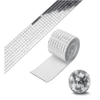 Uxcell 14400 PCS Glass Mirrors Disco Ball Tiles Self-Adhesive Rose