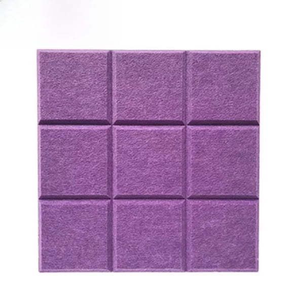 30x30cm Grid Felt Wall Panel Polyester Fiber Background Wall Soundproof Board Display Board Art Decorative Sound-absorbing Board