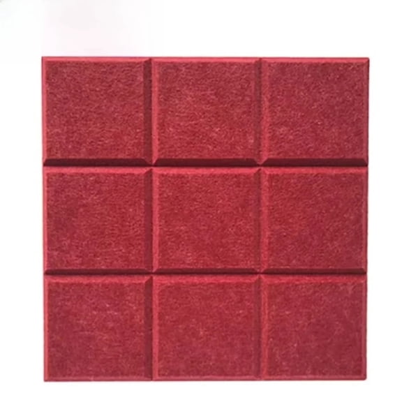 30x30cm Grid Felt Wall Panel Polyester Fiber Background Wall Soundproof Board Display Board Art Decorative Sound-absorbing Board