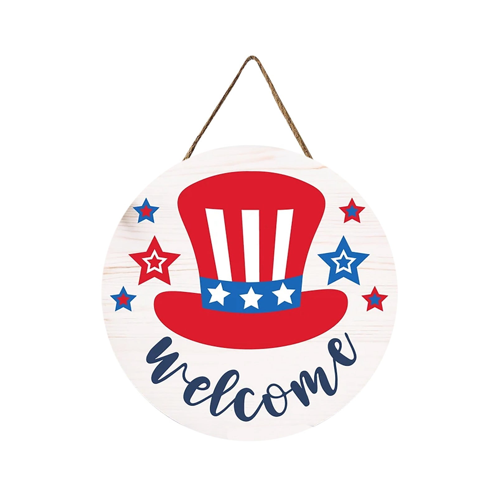 30x30cm Independence Day Wooden Door Independence Day Party Decoration