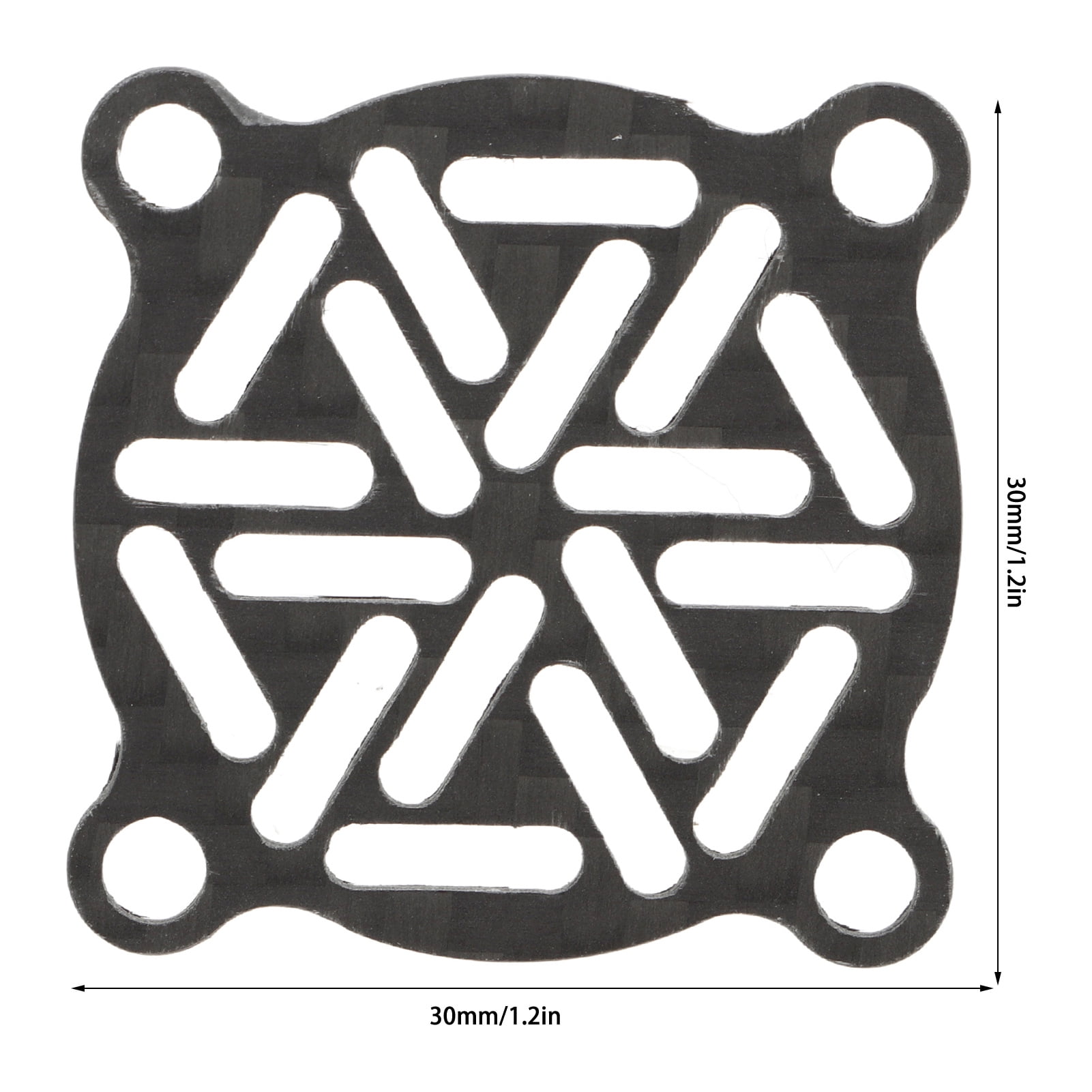 30x30mm Cooling Fan Cover Carbon Fiber RC Electric Motor Fan Heat