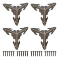 thumbnail image 1 of 30x30x30mm Metal Box Corner Protectors Electroplated Bronze Tone 8 Pack, 1 of 5
