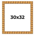 thumbnail image 1 of 30x32 Frame Beige Real Wood Picture Frame Width 3 inches | Interior Frame Depth 0.5 inches |, 1 of 8