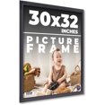 thumbnail image 1 of 30x32 Frame Black Passaggi Solid Wood Picture Frame Width 1.5 Inches | Interior Depth 0.5 Inches |, 1 of 8