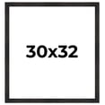 thumbnail image 1 of 30x32 Frame Black Rustic Barnwood Solid Wood Picture Frame | 1.5 Inch Moulding Width | Includes UV, 1 of 8