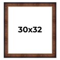 thumbnail image 1 of 30x32 Frame Brown Walnut Gold Ornate Trim Solid Wood Plein Air Picture Frame | 3 Inch Moulding, 1 of 8