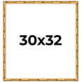 thumbnail image 1 of 30x32 Frame Gold Bamboo Solid Wood Picture Frame | 1 Inch Moulding Width | Interior Frame Depth, 1 of 8