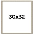 thumbnail image 1 of 30x32 Frame Grey Solid Wood Picture Frame Width 1 Inches | Interior Frame Depth 0.5 Inches |, 1 of 8