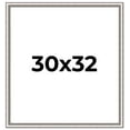 thumbnail image 1 of 30x32 Frame Silver Real Wood Picture Frame Width 1.25 Inches | Interior Frame Depth 0.5 Inches |, 1 of 8