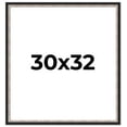 thumbnail image 1 of 30x32 Frame Silver Real Wood Picture Frame Width 1.25 Inches | Interior Frame Depth 0.75 Inches |, 1 of 8