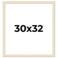 thumbnail image 1 of 30x32 Frame White Real Wood Picture Frame Width 1.5 inches | Interior Frame Depth 0.5 inches | Barn, 1 of 8