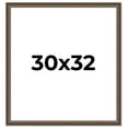 thumbnail image 1 of 30x32 Ornate Brown Real Wood Picture Frame Width 1.5 Inches | Interior Frame Depth 0.5 Inches |, 1 of 8