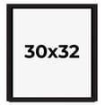 thumbnail image 1 of 30x32 Shadow Box Black Solid Wood Display Picture Frame | 1 Inch Rabbet Depth | | 1.375 Inch, 1 of 4