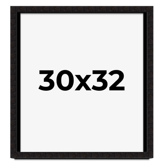 30x32 Shadow Box Black Solid Wood Display Picture Frame | 1 Inch Rabbet Depth | | 1.375 Inch
