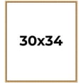 thumbnail image 1 of 30x34 Frame Beaded Gold Solid Wood Picture Frame | 0.75 Inches Moulding Width | Liscio Oro, 1 of 8