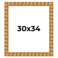 thumbnail image 1 of 30x34 Frame Beige Real Wood Picture Frame Width 3 inches | Interior Frame Depth 0.5 inches |, 1 of 8