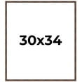 thumbnail image 1 of 30x34 Frame Brown Bamboo with Dark Coffee/Walnut Finish | Solid Wood Picture Frame Width 0.75, 1 of 8