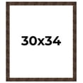 thumbnail image 1 of 30x34 Frame Brown Burl Real Wood Picture Frame Width 1.625 Inches | Interior Frame Depth 0.5 Inches, 1 of 8