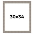 thumbnail image 1 of 30x34 Frame Grey Real Wood Picture Frame Width 2.75 Inches | Interior Frame Depth 0.5 Inches |, 1 of 8