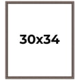 thumbnail image 1 of 30x34 Frame Silver Real Wood Picture Frame Width 1.25 Inches | Interior Frame Depth 0.5 Inches |, 1 of 8