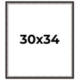 thumbnail image 1 of 30x34 Frame Silver Real Wood Picture Frame Width 1.25 Inches | Interior Frame Depth 0.75 Inches |, 1 of 8