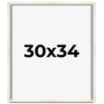 thumbnail image 1 of 30x34 Frame White Wheat Solid Wood Picture Frame | Moulding Width 0.75 Inches | Interior Depth 0.5, 1 of 8