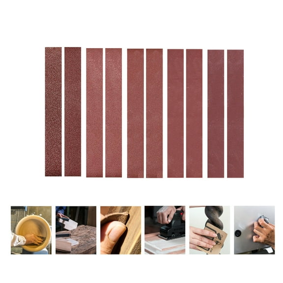 30x340mm Sanding Belts 1.18x13.38 Inch 10Pcs Belts 60/60/80/120/240/320/400/600/800/1000 Grits, One For Each Type For Home Use Mini Belt Sander