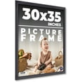 thumbnail image 1 of 30x35 Frame Black Passaggi Solid Wood Picture Frame Width 1.5 Inches | Interior Depth 0.5 Inches |, 1 of 8