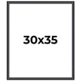 thumbnail image 1 of 30x35 Frame Black Real Wood Picture Frame Width 1.25 inches | Interior Frame Depth 0.5 inches |, 1 of 8