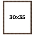 thumbnail image 1 of 30x35 Frame Brown Burl Real Wood Picture Frame Width 1.625 Inches | Interior Frame Depth 0.5 Inches, 1 of 8