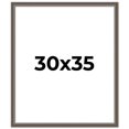 thumbnail image 1 of 30x35 Frame Silver Real Wood Picture Frame Width 1.25 Inches | Interior Frame Depth 0.5 Inches |, 1 of 8