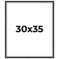 thumbnail image 1 of 30x35 Frame Silver Real Wood Picture Frame Width 1.25 Inches | Interior Frame Depth 0.75 Inches |, 1 of 8