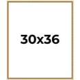 thumbnail image 1 of 30x36 Frame Beaded Gold Solid Wood Picture Frame | 0.75 Inches Moulding Width | Liscio Oro, 1 of 8