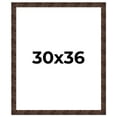 thumbnail image 1 of 30x36 Frame Brown Burl Real Wood Picture Frame Width 1.625 Inches | Interior Frame Depth 0.5 Inches, 1 of 8