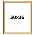 thumbnail image 1 of 30x36 Frame Gold Plein Aire Solid Wood Picture Frame Width 2 Inches | Interior Frame Depth 0.5, 1 of 8