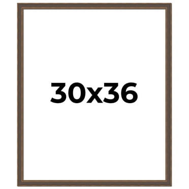 30x36 Frame Golden Caramel Solid Wood Bronze Picture Frame | 1.25 Inch Moulding Width | 0.5 Inch